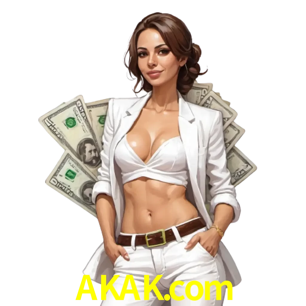 woman with money playing in akak bet casino